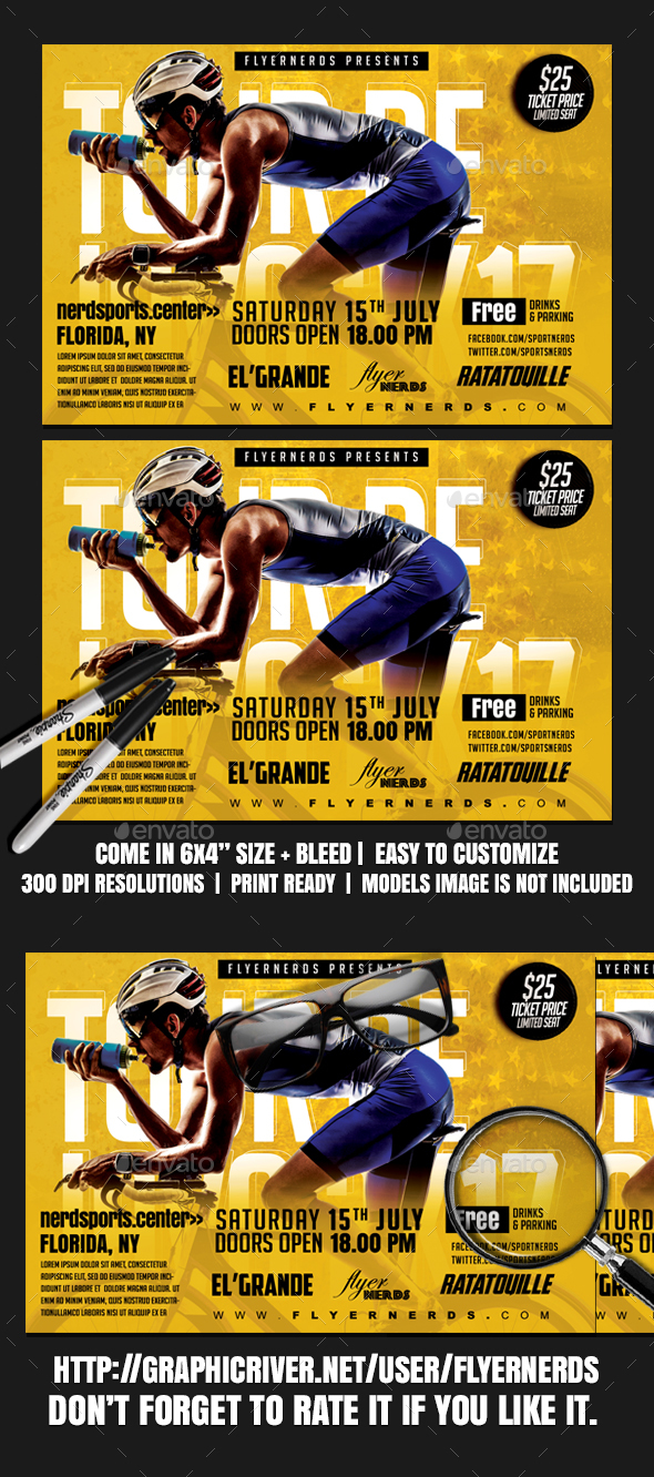 Tour De Java 2K17 Sports Flyer - Sports Events