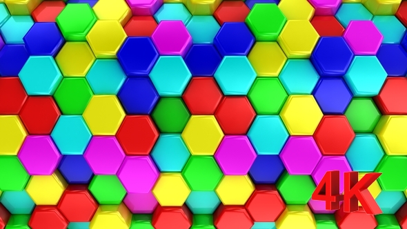 Animated Honeycombs Changes Color alt