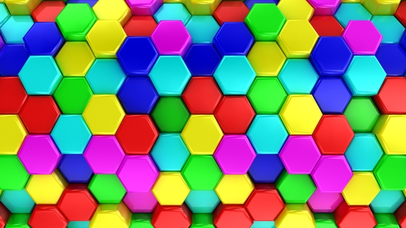 Animated Honeycombs Changes Color alt