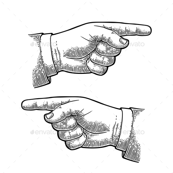 Pointing Finger - Miscellaneous Vectors