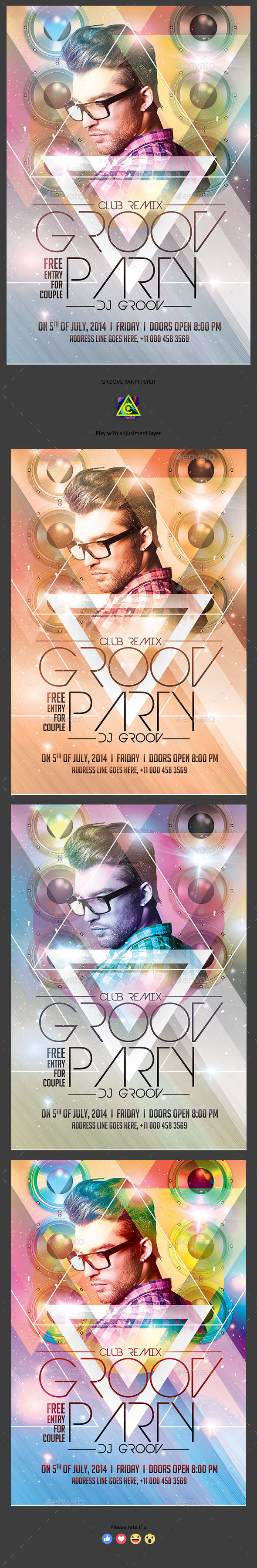 Guest DJ Flyer - Clubs & Parties Events