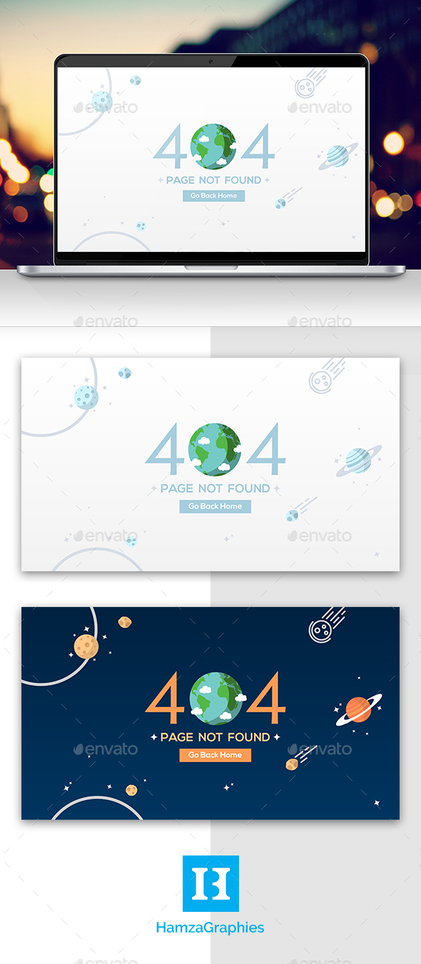 Globe 404 - 404 Pages Web Elements