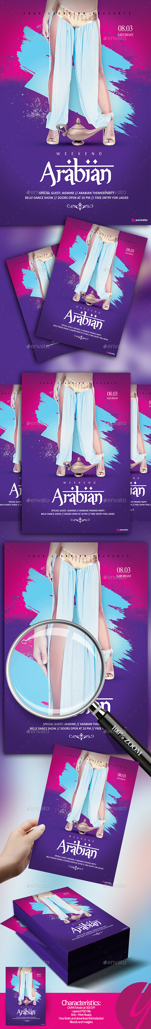 Arabian Weekend Flyer - Clubs & Parties Events