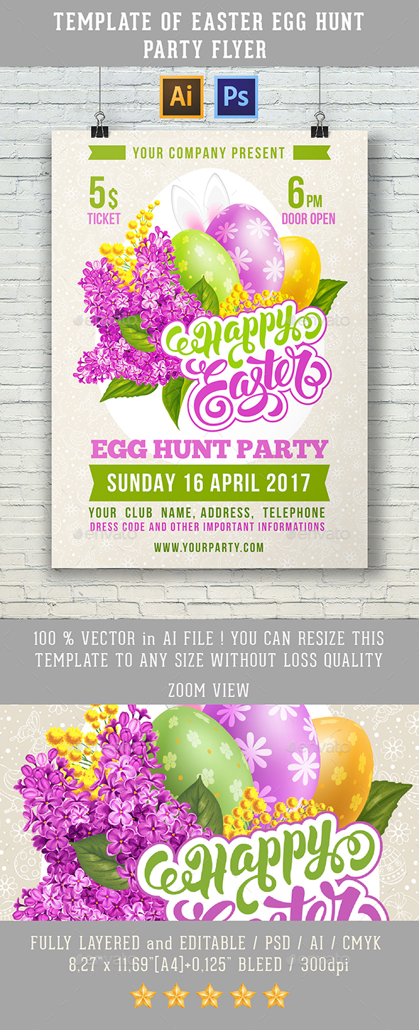 Easter Flyer - Clubs & Parties Events