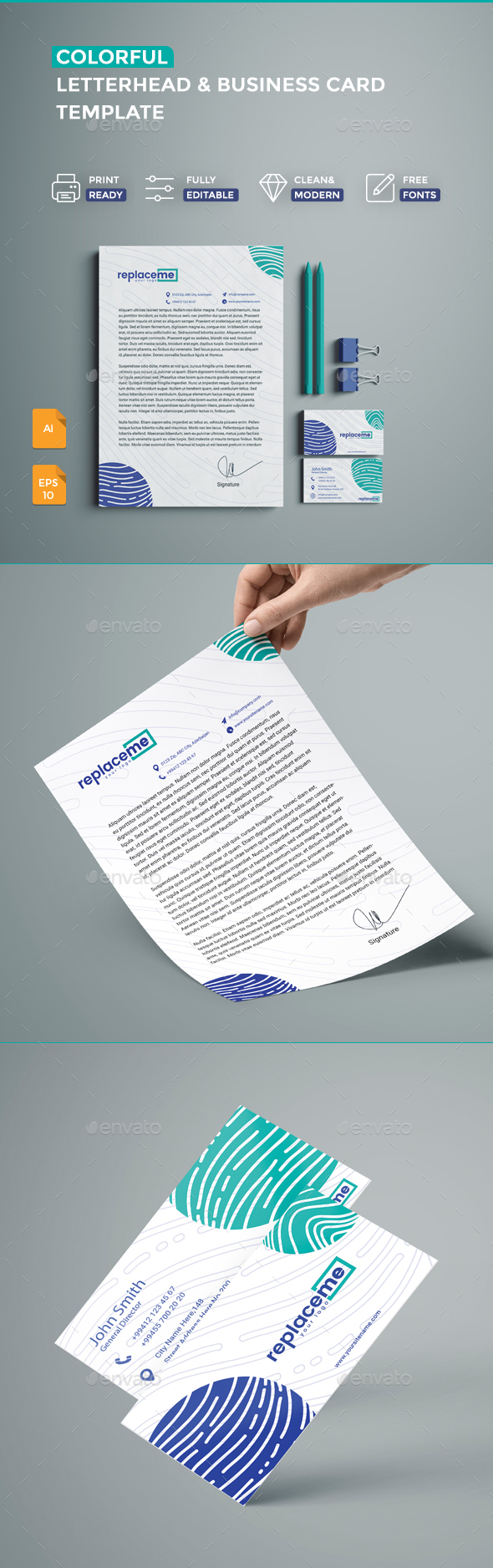 Creative Business Card & Letterhead - Creative Business Cards