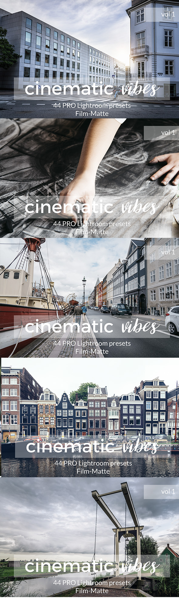Cinematic Vibes Lightroom Presets. Vol 1 - Film Lightroom Presets