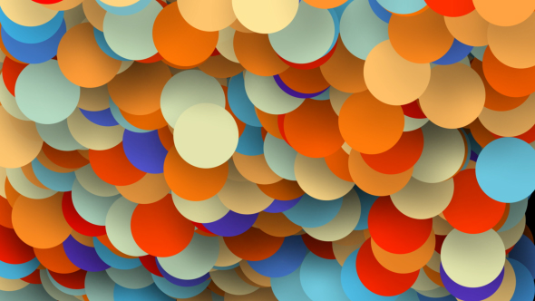 Colorful Bubbles Loop Background