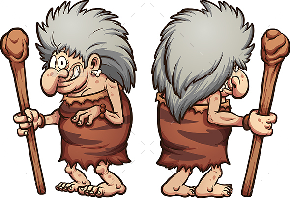 Prehistoric Grandma - People Characters