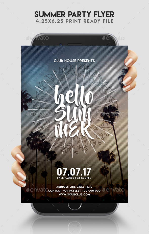 Summer Flyer - Clubs & Parties Events
