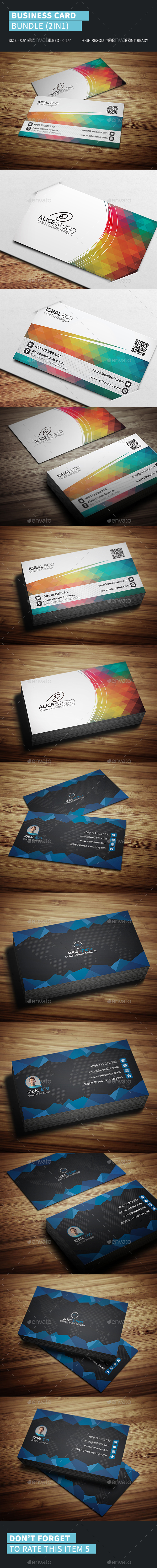 Business Card Bundle 2in1 - Creative Business Cards