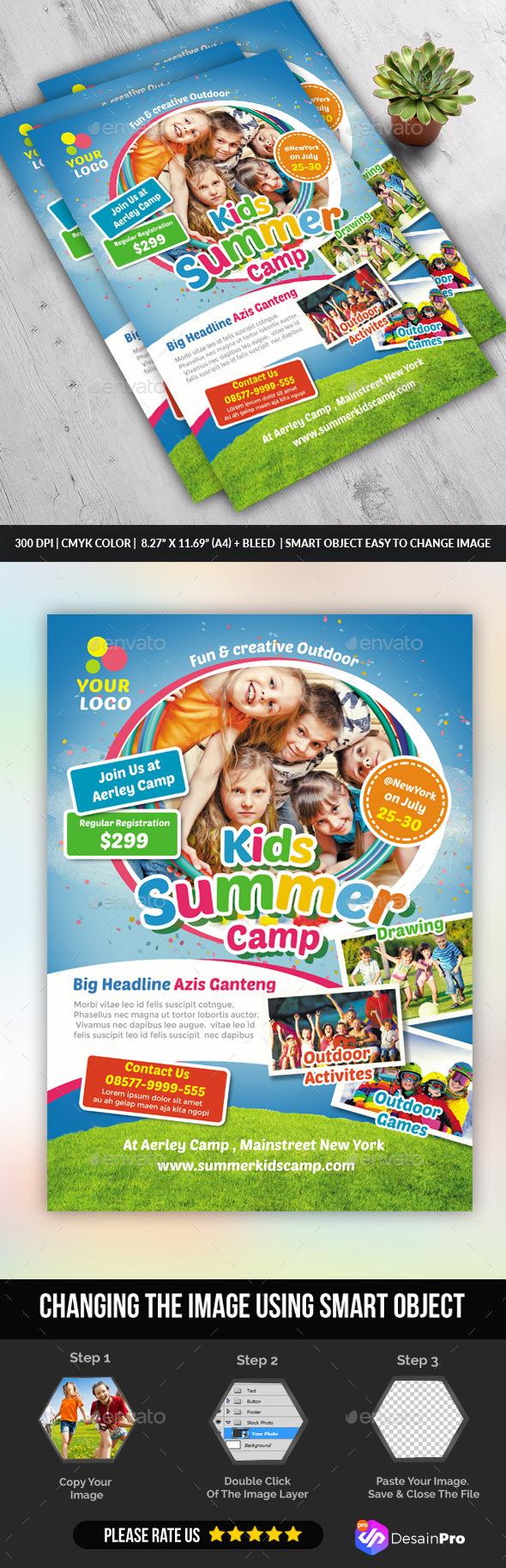 Kids Summer Camp Flyers - Corporate Flyers