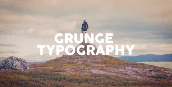 Grunge Typography Opener