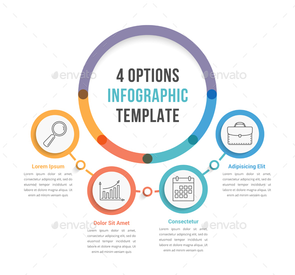 Four Options Infographics - Infographics