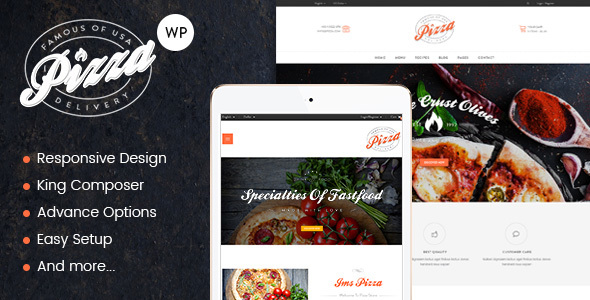 JMS Pizza - Responsive WordPress Theme - WooCommerce eCommerce