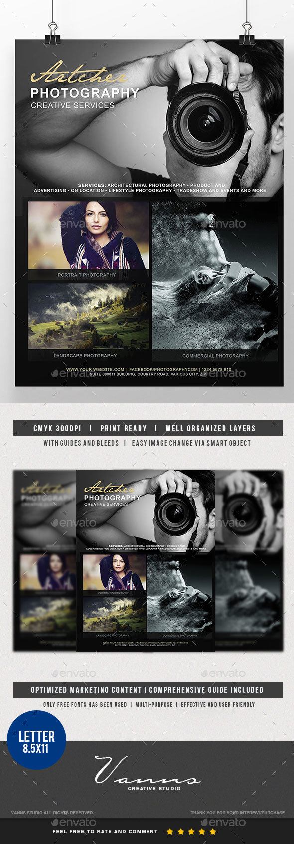 Photography Services Flyer - Commerce Flyers