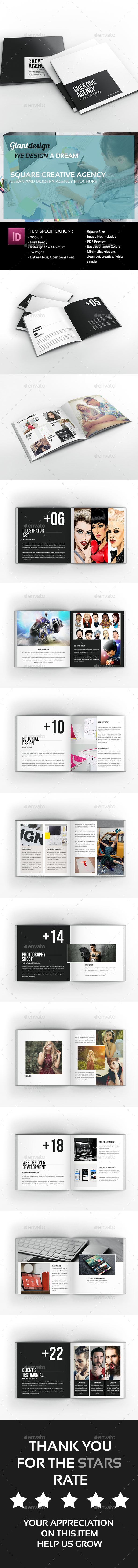 Creative Agency - Square Portfolio Brochure - Portfolio Brochures