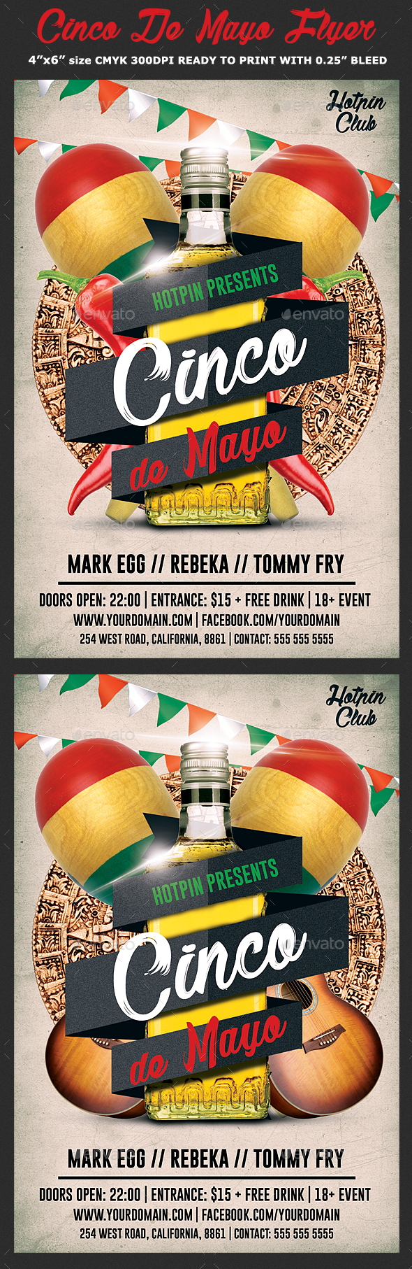 Cinco De Mayo Flyer Template - Clubs & Parties Events