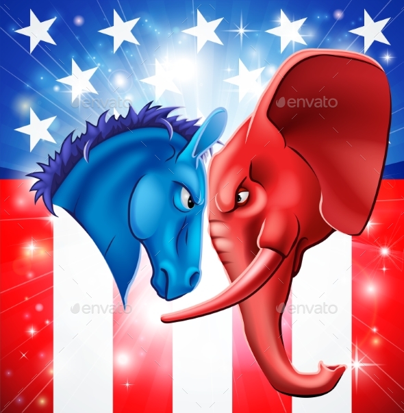 American Politics Concept - Miscellaneous Vectors