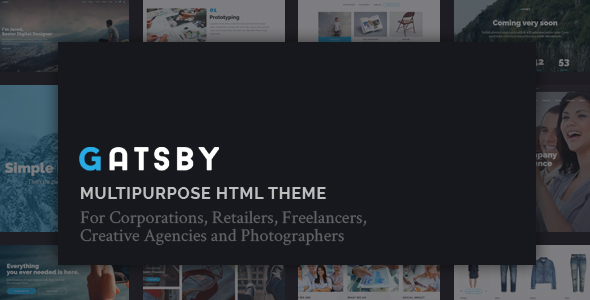 Top Gatsby - Business, Consulting, Agency, App Showcase, Portfolio HTML Theme