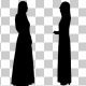 Arab Womans Talking Silhouette Arab Womans Talking Silhouette - VideoHive Item for Sale