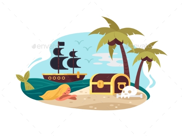 Pirate Uninhabited Island - Miscellaneous Vectors