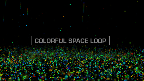 Colorful Particle Space Loop V2