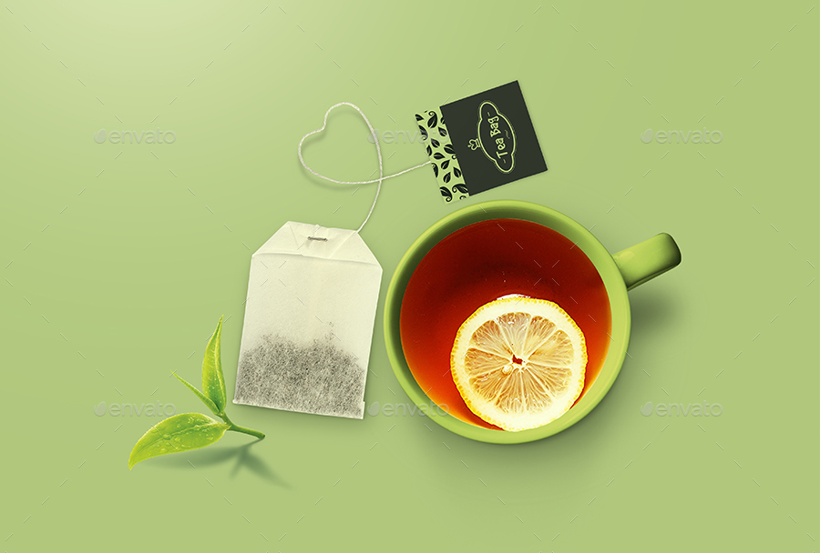 Tea Bag Mock-Up by StreetD | GraphicRiver