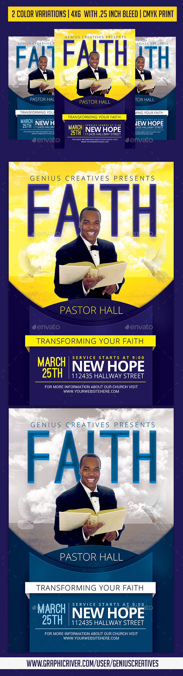 Faith Church Flyer - Church Flyers
