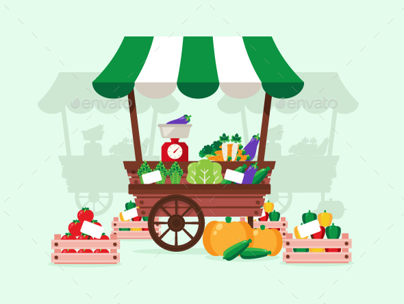 Vegetable Stand - Food Objects