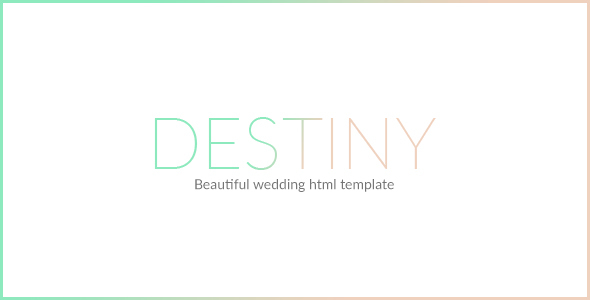 DESTINY - WEDDING - ThemeForest 19716590