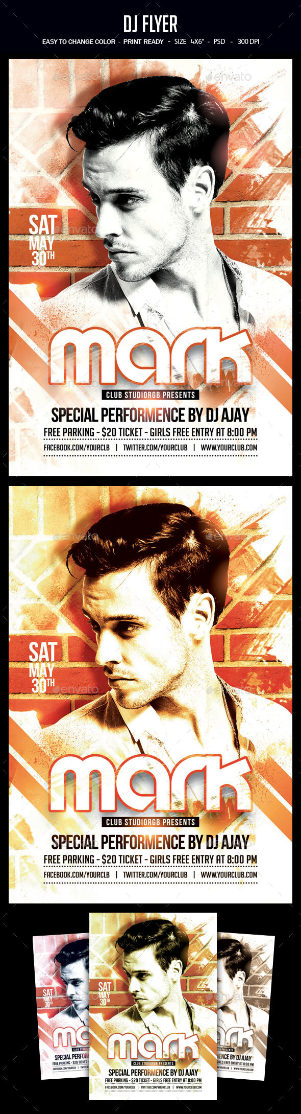 Dj Flyer - Clubs & Parties Events