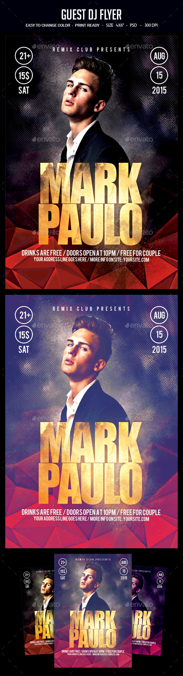 Guest Dj Flyer - Clubs & Parties Events