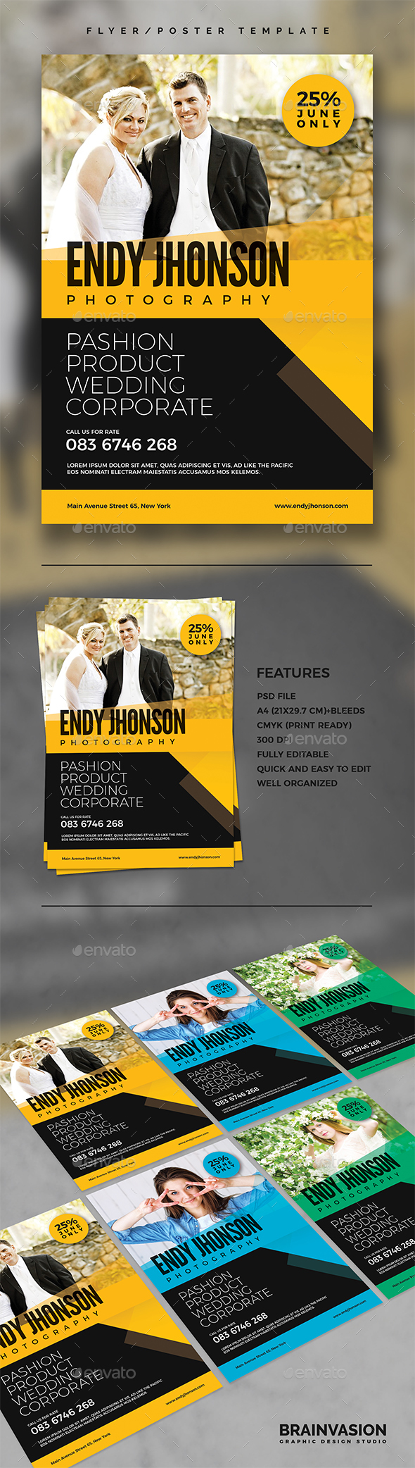 Photographer Flyer/Poster Template Vol.02 - Corporate Flyers