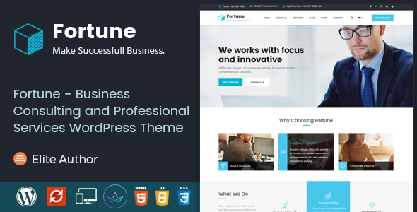 Fortune - Business Consulting and Professional Services WordPress Theme - Business Corporate