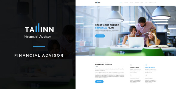 Business Finance and Consultancy HTML Template - Tallinn - Corporate Site Templates