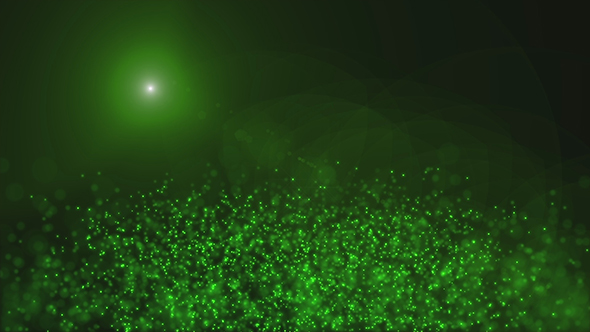 Green Magical Mist in the Sunlight Background