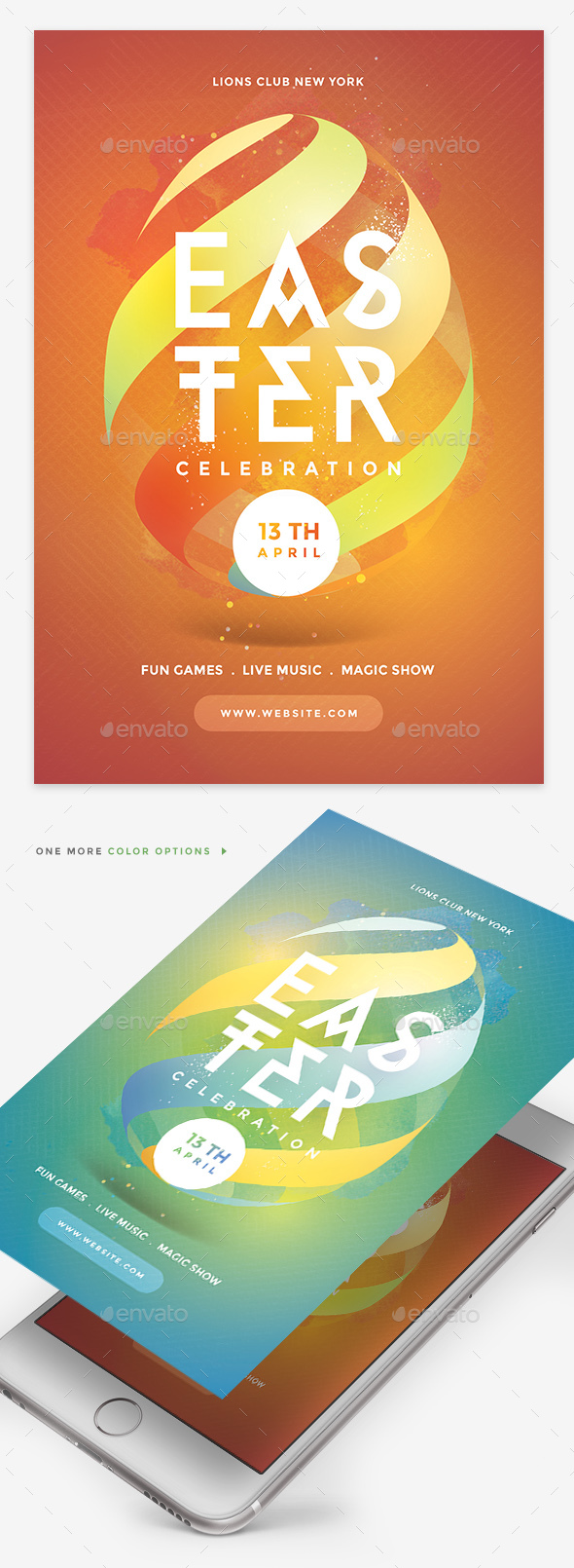 Easter Flyer - Clubs & Parties Events