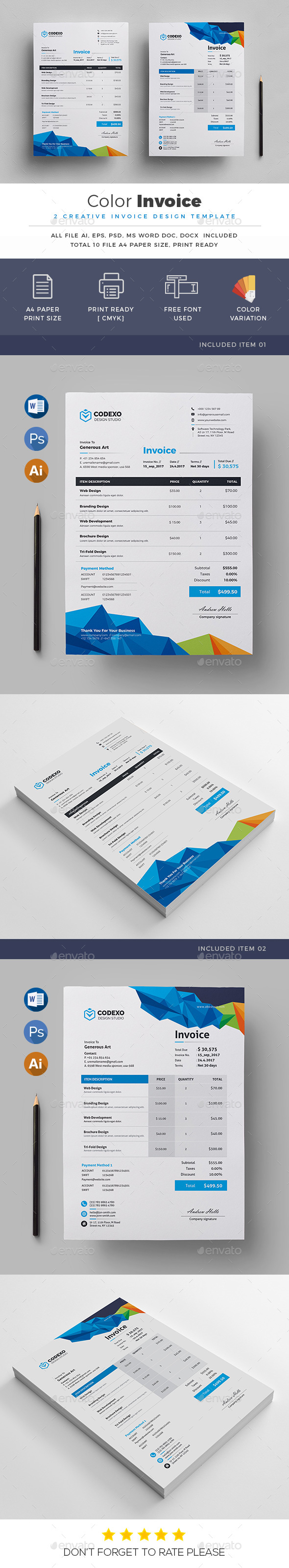 Invoice - Stationery Print Templates