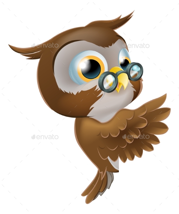 Pointing Owl - Animals Characters