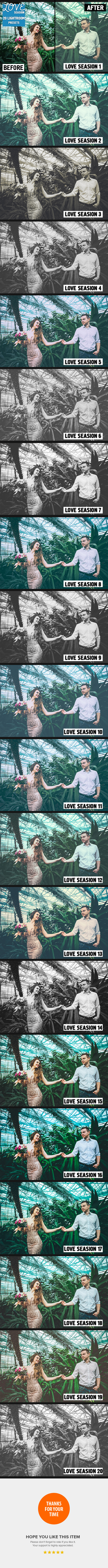 Love Seasion 20 Presets - Lightroom Presets Add-ons