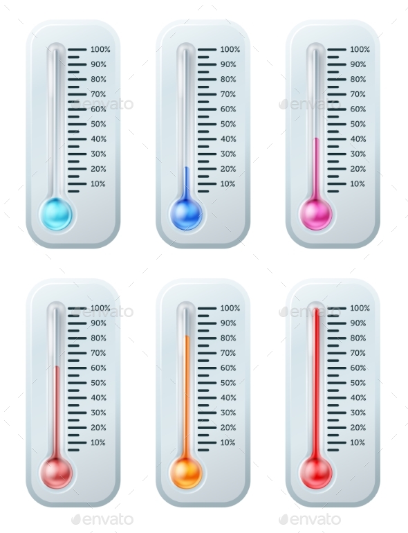 Thermometer Series Set - Miscellaneous Vectors