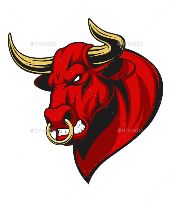 Ferocious Bull Head - Animals Characters