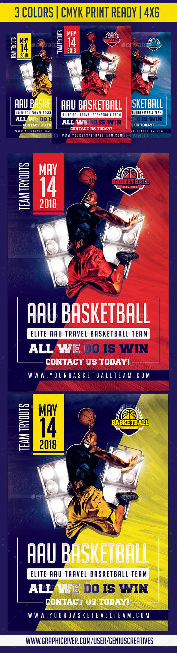 Basketball Tryout Flyer - Sports Events