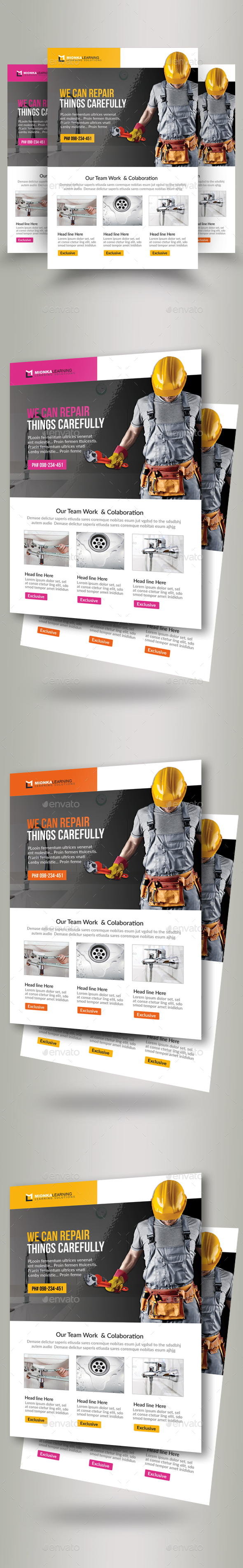 Handyman & Plumber Services Flyer - Corporate Flyers