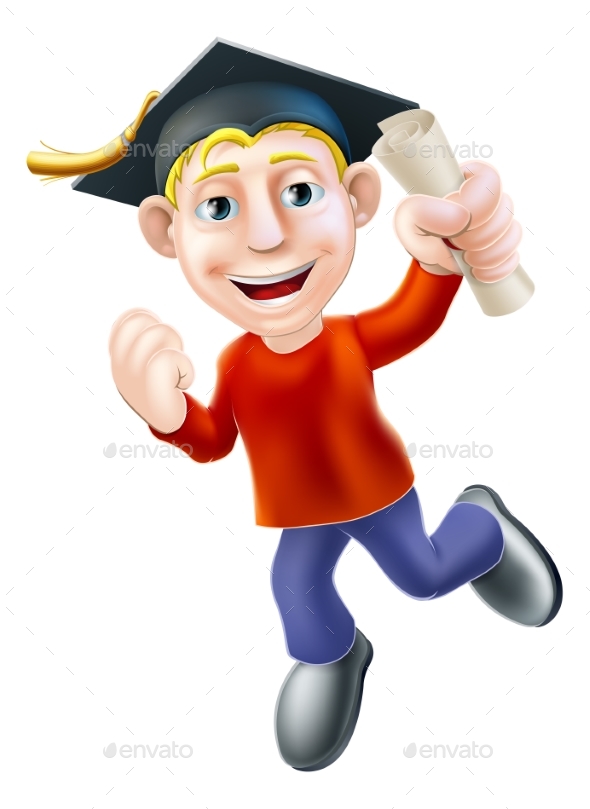 Jumping Graduate and Qualification - Miscellaneous Vectors