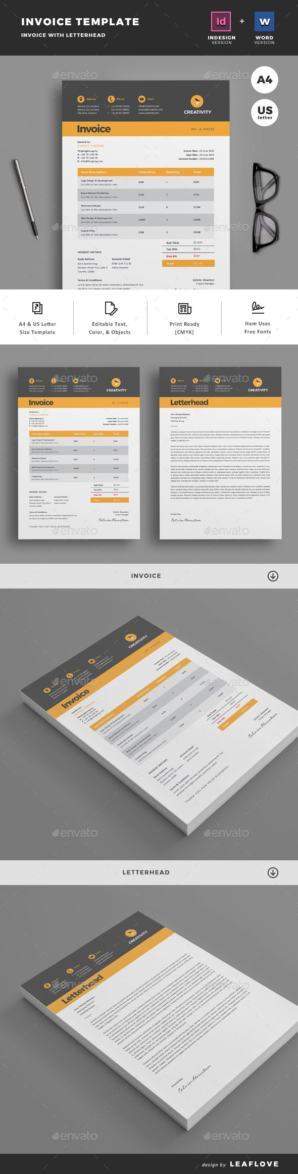 Invoice - Proposals & Invoices Stationery