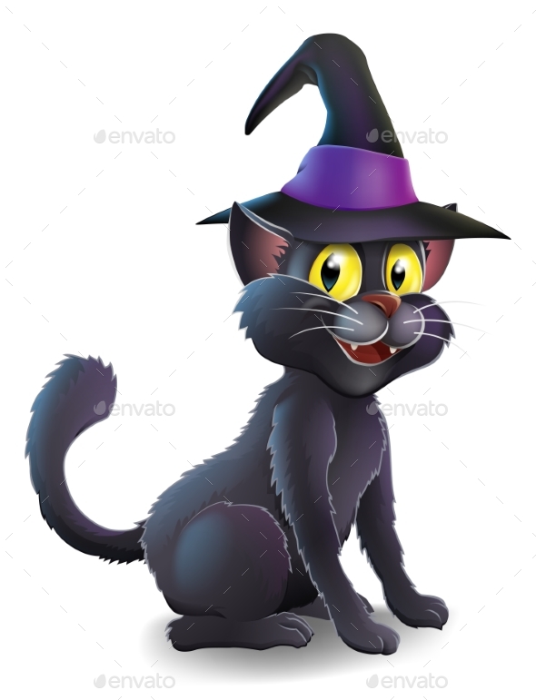 Halloween Witch Cat