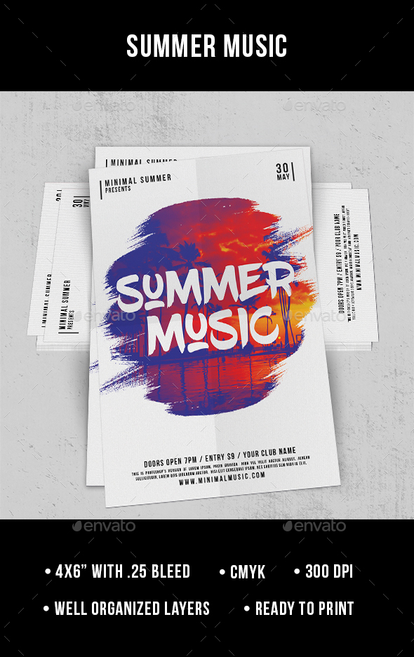 Summer Music - Flyer - Clubs & Parties Events