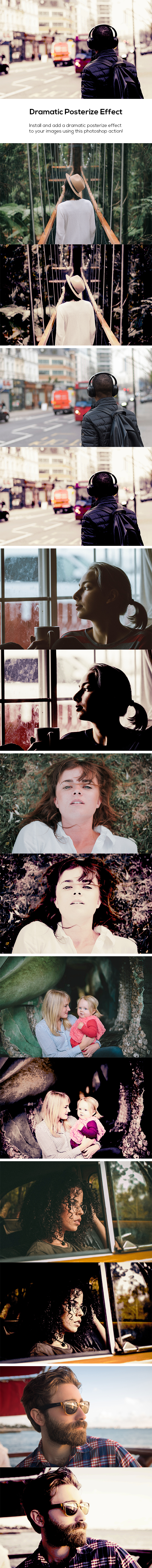 Dramatic Posterize Effect - Photo Effects Actions