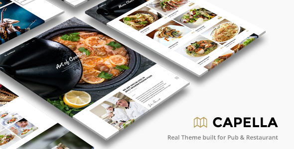 Capella Parallax Cafe and Restaurant Theme - Restaurants & Cafes Entertainment